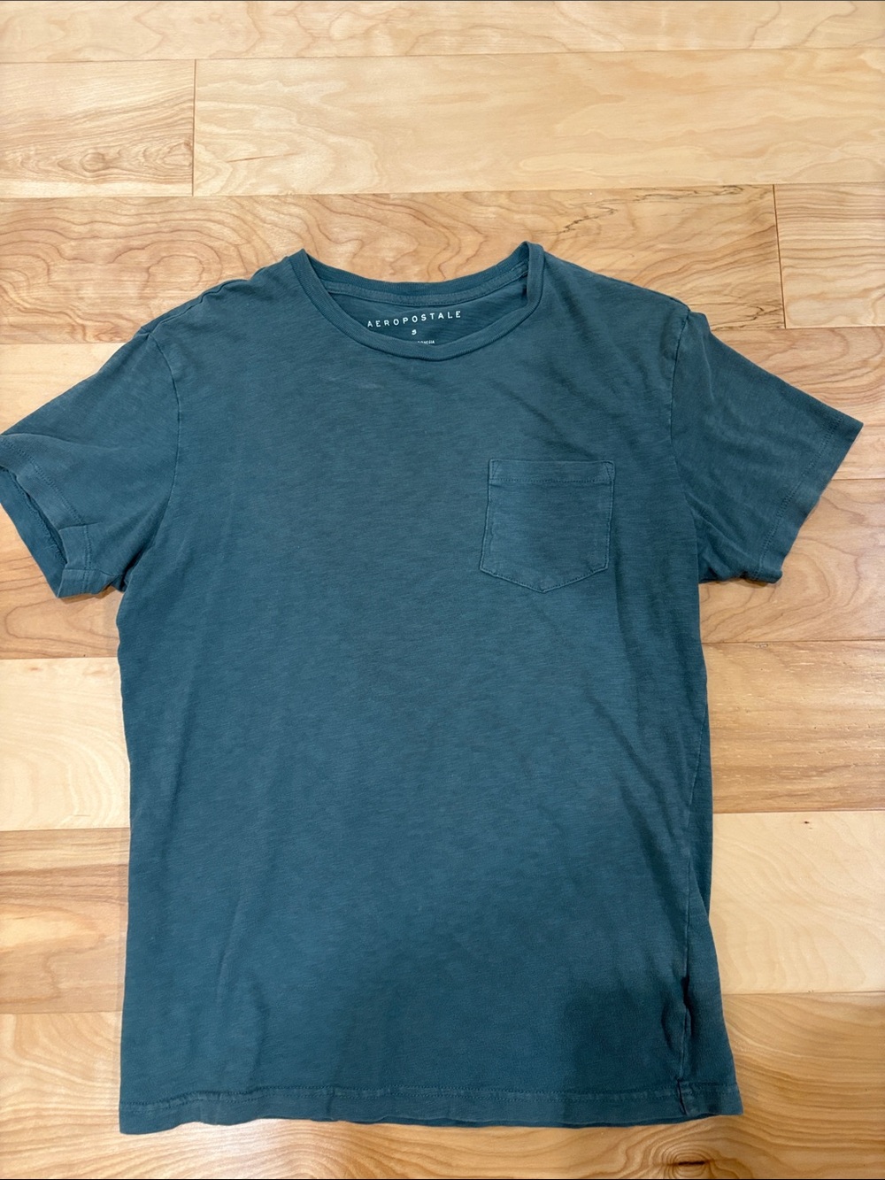 Aeropostale Men’s Teal Short Sleeve Pocket Tee